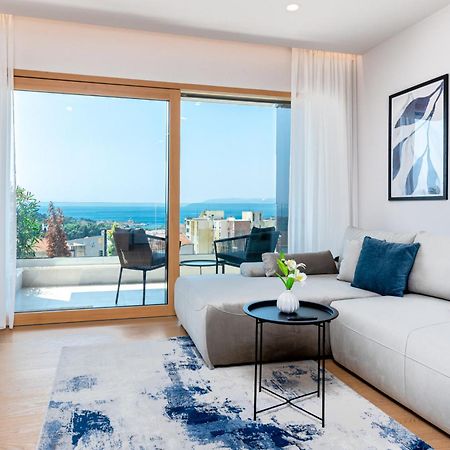 Luxury Adria Sea City & Mountain View Apartment Макарска Экстерьер фото